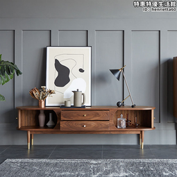 復古實木電視櫃北歐小戶型客廳儲物櫃中古風簡約視聽櫃影音櫃 歷史價格詳細信息