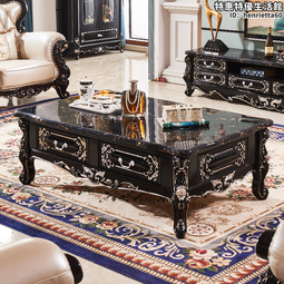 歐式電視櫃茶几酒櫃組合奢華金色實木雕花裝飾櫃客廳收納地櫃 歷史價格詳細信息