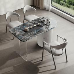 輕奢高檔巖板茶桌椅組合客廳泡茶桌簡約智能茶桌一體式泡茶臺 歷史價格詳細信息