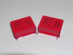 德國WIMA MKS4 6.8uF(6800nF) 100V 5% 腳距:22.5mm 金屬膜電容  1顆1標 歷史價格詳細信息