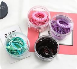 罐裝髮飾DIY髮束髮圈現貨團購 歷史價格詳細信息