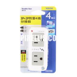 【南陽貿易】雙日 3P 高溫斷電 二開二插 分接器 PTP-R51 插座 過熱斷電 安全插座 2開2插 歷史價格詳細信息