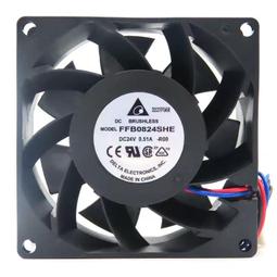 臺達FFB0824EHE 8038 8厘米 8cm 24V 變頻器風扇 歷史價格詳細信息