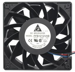 臺達FFB1224SHE-BROO 12038 24V 1.20A 12CM大風量變頻器散熱風扇 歷史價格詳細信息