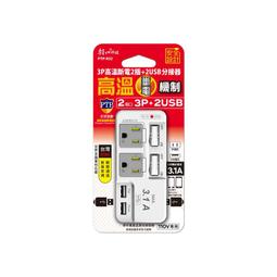 3P高溫斷電2開2插+2USB分接器15A 歷史價格詳細信息