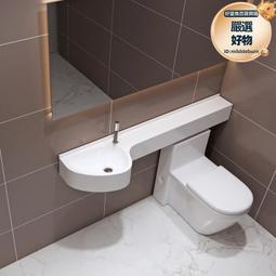 人造石一體盆遊輪小戶型洗手盆公寓P型洗臉盆壁掛式洗漱臺一體盆 歷史價格詳細信息