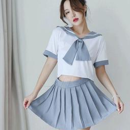 【愛莉濕情趣用品】學生角色扮演服！蝴蝶結領荷葉花邊U型美胸連身網衣裙三件組 歷史價格詳細信息
