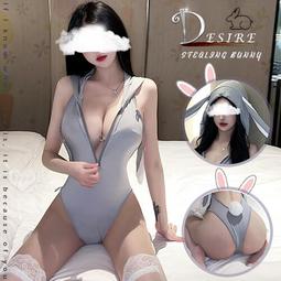 兔女郎角色扮演服！大蝴蝶領結深Ｕ低胸側邊金屬環扣五件式套裝－含網襪  情趣睡衣 情趣內衣 情趣丁字褲 情趣夢天堂 情趣用 歷史價格詳細信息