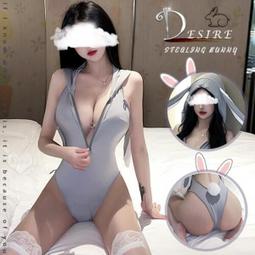 兔女郎角色扮演服！大蝴蝶領結深Ｕ低胸側邊金屬環扣五件式套裝－含網襪  情趣睡衣 情趣內衣 情趣丁字褲 情趣夢天堂 情趣用 歷史價格詳細信息