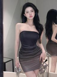性感包臀抹胸裙 修身露背美背低胸連衣裙 包臀裙 中長裙 A字裙 打底連身裙半身裙 純色裙子 女生衣著 黑色長裙 棉質窄裙 歷史價格詳細信息