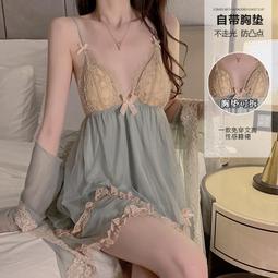 性感睡衣女 秋冬季純欲風絲絨露背 誘惑私房內衣吊帶睡裙 蕾絲睡衣 連身式 深V 性感撩人 睡裙居家服~時尚女裝 歷史價格詳細信息