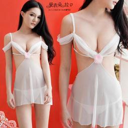 白紗露肩蕾絲透視套裝裙性感火辣情趣睡衣內衣氣質女神角色扮演情趣角色服 歷史價格詳細信息