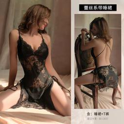 【阿薇情趣】情趣內衣夏季新款女性感吊帶睡裙透視網紗挑逗誘惑火辣騷睡衣套裝 歷史價格詳細信息