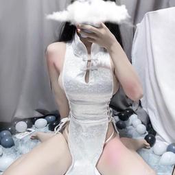 【睡睡】情趣內衣 古典高開叉旗袍誘惑復古深v漏乳民國風睡衣套裝753 歷史價格詳細信息