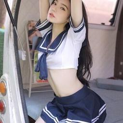 大碼/嬌小身材不適合穿，會很鬆/日系校園史庫水/不開襠連身衣/尼龍混紡布料/OPP塑袋裝/無精美包裝AD13 歷史價格詳細信息