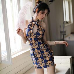 旗袍 嬌軀嫵媚 性感角色扮演表演派對服(黑F) AngelHoney天使霓裳 歷史價格詳細信息