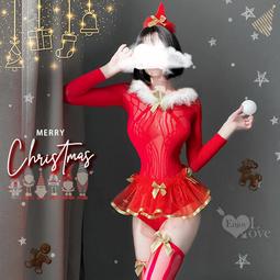 ~情趣百分百~魅力狂歡派對！麋鹿髮箍紅綠格紋拼接點點雪花蓬蓬短裙七件式套裝 歷史價格詳細信息