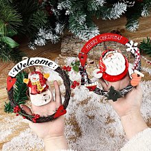 圣誕節裝飾掛件圣誕樹星星襪子車掛門掛情侶禮物圣誕氛圍裝飾布置半米潮殼直購 歷史價格詳細信息