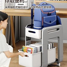 家居收納 書包置物架落地車置物架書桌書本收納架神器桌下學生移動書架 歷史價格詳細信息