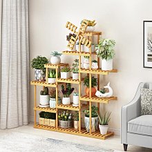 花架 置物架 陽台花架 客廳落地式置物架 家用多肉托架 支架 實木置物架 靠牆電視櫃旁花盆架 胡桃色五層 歷史價格詳細信息