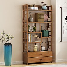 博古架實木新中式擺件書架落地茶具展示柜置物茶台仿古多寶閣隔斷熱心小賣家 歷史價格詳細信息