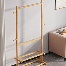 落地衣帽架實木多功能家用掛衣架簡約臥室衣服架子置物收納架 歷史價格詳細信息