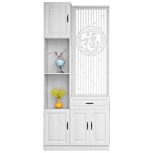 【熱賣】 屏風 隔斷墻 屏風 隔斷墻客廳 簡約現代裝飾遮擋 小戶型雙麵進門 新中式實木玄關櫃 免運 歷史價格詳細信息