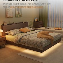 懸浮實木床現代簡約單床小戶型主臥櫸木榻榻米無床頭排骨架雙人床 歷史價格詳細信息