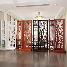 新中式入戶屏風隔斷客廳玄關現代簡約山水辦公室雙面簡易實木座屏熱心小賣家 歷史價格詳細信息