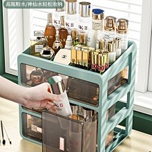 新款特價~收納盒防塵桌面置物架梳妝臺化妝箱口紅透明整理盒子 歷史價格詳細信息