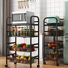 廚房置物架落地多層微波爐收納層架子多功能烤箱鍋架家用收納櫃 歷史價格詳細信息