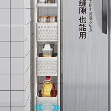 廚房夾縫置物架窄冰箱收納櫃落地多層鐵藝移動小推車碗碟雜物架子-有家精品店 歷史價格詳細信息