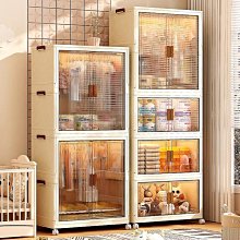 小熊櫥柜收納盒家用廚房帶提手整理儲物盒子臥室品塑料收納筐 歷史價格詳細信息