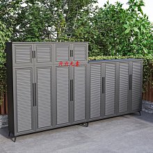儲物櫃戶外鋁合金儲物柜定制陽臺收納立柜別墅庭院防曬夾縫柜輕奢高級感 歷史價格詳細信息
