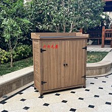 儲物櫃戶外收納柜防雨防曬花園庭院工具箱防腐實木雜物房陽臺儲物柜鞋柜 歷史價格詳細信息