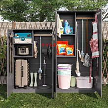 儲物櫃陽臺收納柜花園庭院防水防曬雜物柜室外整理工具置物柜戶外儲物柜 歷史價格詳細信息