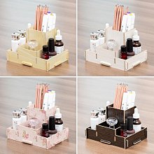 創意多功能時尚可愛擺件用品辦公室簡約復古中國風實木筆桶收納盒 歷史價格詳細信息