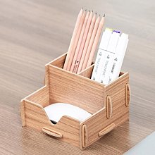 創意多功能時尚可愛擺件用品辦公室簡約復古中國風實木筆桶收納盒 歷史價格詳細信息