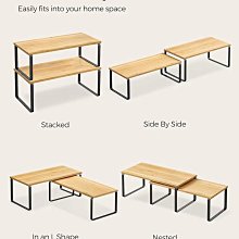 多功能可伸縮分層櫥櫃架(承重15公斤 免安裝 雙重防鏽 自由伸縮 分層收納) 歷史價格詳細信息