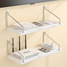 電視機頂盒置物架免打孔壁掛牆上無線路由器收納盒wifi投影儀支架 歷史價格詳細信息