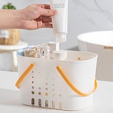 手提洗澡籃子洗浴收納籃長方形塑料家用宿舍浴室置物籃洗漱收納筐~特價 歷史價格詳細信息