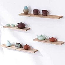 墻上實木置物架　壁掛式臥室墻面創意格子　電視背景墻　裝飾架 歷史價格詳細信息