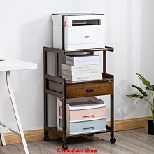 置物架 收納架 架子 儲物架楠竹打印機架子桌面收納架置物實木架子簡約現代辦公文件柜子書架正品 促銷 歷史價格詳細信息