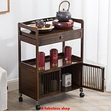 置物架 收納架 架子 儲物架移動茶水柜客廳餐邊柜茶桌邊柜水桶架子楠竹收納置物架茶臺邊幾正品 促銷 歷史價格詳細信息