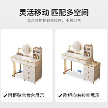 小店新款化妝臺梳妝臺小戶型現代簡約臥室網紅ins風亞克力床頭柜一體斗柜化妝桌超夯 新品 精品 歷史價格詳細信息