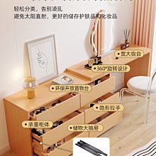 輕奢風梳妝臺斗柜一體小戶型臥室簡約皮實木中意式翻蓋高級化妝臺 歷史價格詳細信息