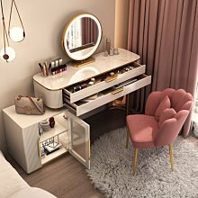輕奢高級主臥梳妝檯化妝一體大果ins意式簡約時尚多功能 歷史價格詳細信息