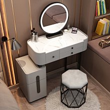 小店新款化妝臺柜夫人梳妝臺斗柜一體組合現代奶油風化妝桌子床尾收納柜高級ins超夯 新品 精品 歷史價格詳細信息