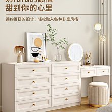 小店新款化妝臺法式奶油風實木梳妝臺臥室現代簡約多功能化妝臺收納柜一體化妝桌超夯 新品 精品 歷史價格詳細信息