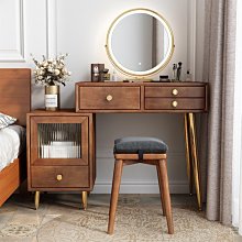 小型實木化妝臺化妝桌簡約輕奢小戶型巖板皮質書桌化妝臺60cm 歷史價格詳細信息